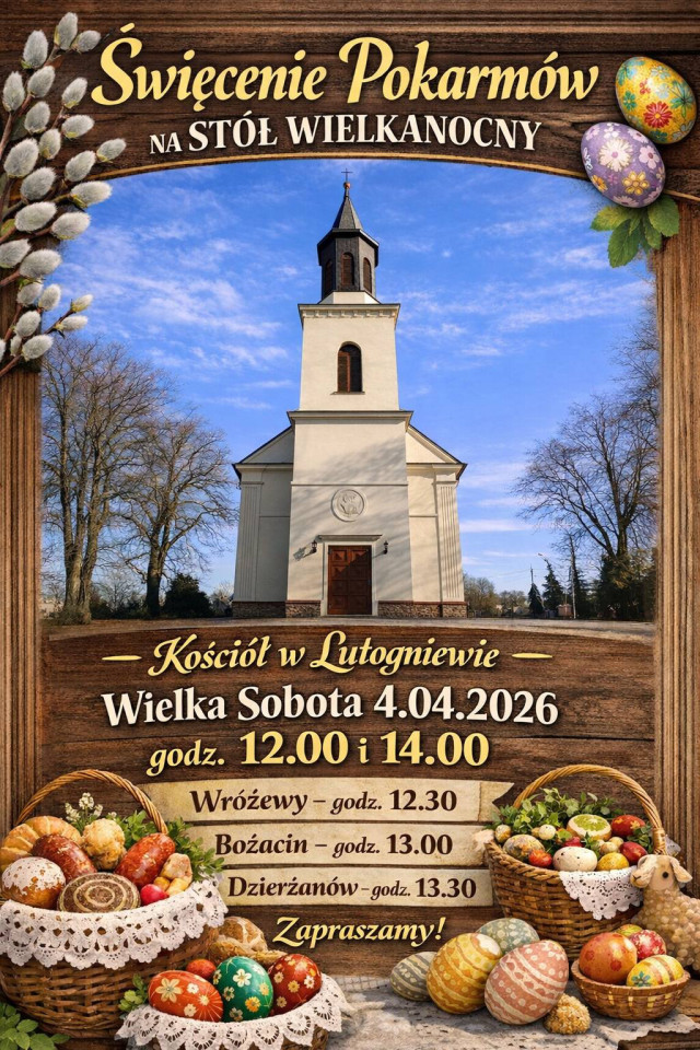 Wielka Sobota ~ Święcenie pokarmów i Zbiórka żywności